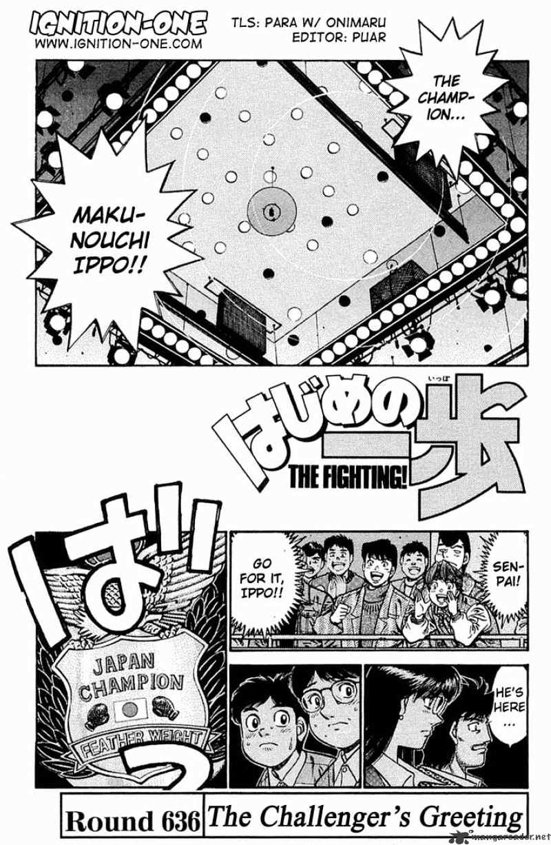 Hajime no Ippo: Fighting Spirit, Chapter 636 image 01
